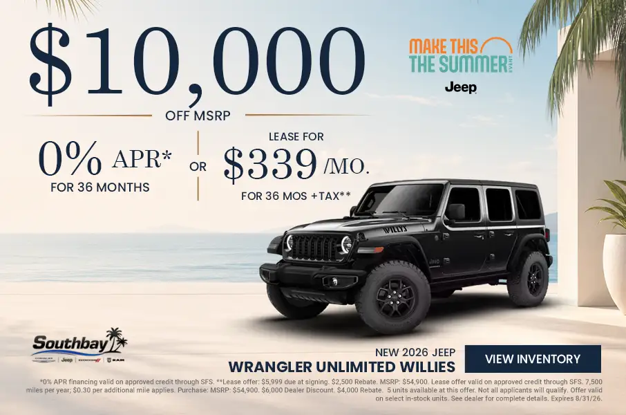 New 2026 Jeep Wrangler Unlimited Willies