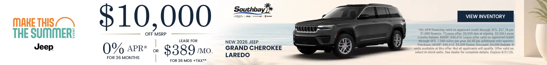 New 2026 Jeep Grand Cherokee Laredo