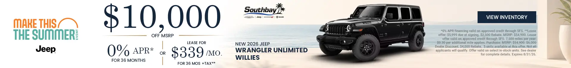 New 2026 Jeep Wrangler Unlimited Willies