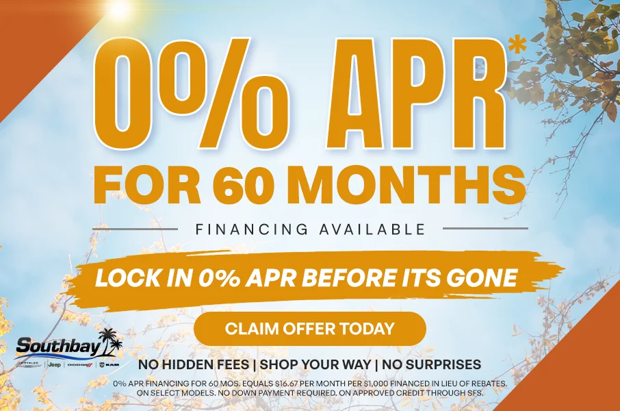0% APR for 60 months